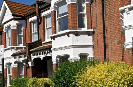 Row of Edwardian terraced houses