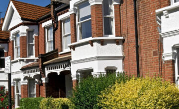 Row of Edwardian terraced houses