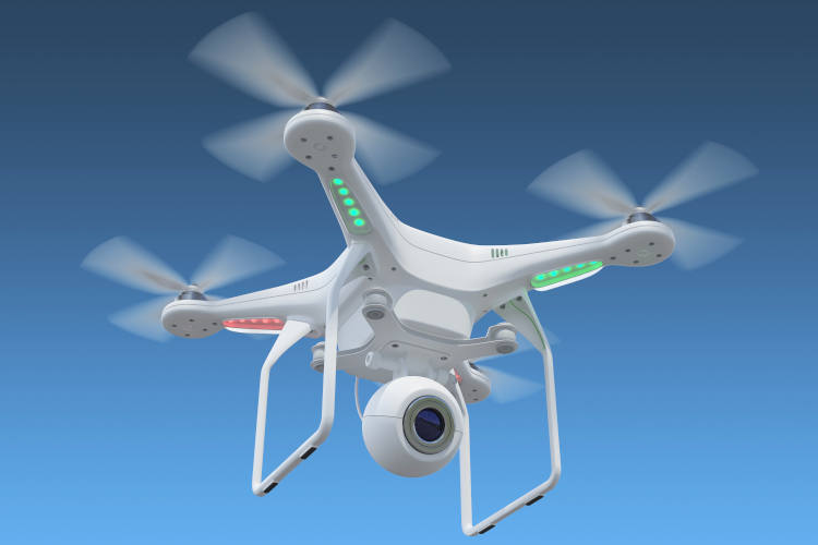 Drone in the sky